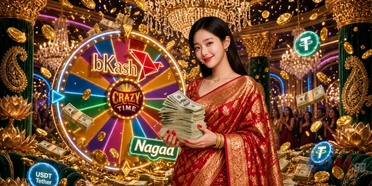 CD44 mobile live dealer casino interface with real-time baccarat, roulette, and instant bKash withdrawal in Bangladesh